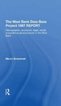 The West Bank Data Base 1987 Report : Demographic, Economic, Legal, Social and Political Developments in the West Bank