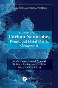 カーボンナノチューブ：補強金属基複合材料（第２版）<br>Carbon Nanotubes : Reinforced Metal Matrix Composites (Nanomaterials and their Applications) （2ND）