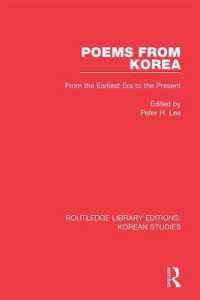 Poems from Korea : From the Earliest Era to the Present (Routledge Library Editions: Korean Studies)
