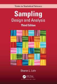 標本設計・分析（テキスト・第３版）<br>Sampling : Design and Analysis (Chapman & Hall/crc Texts in Statistical Science) （3RD）