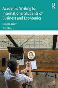 英語で経済・経営を学ぶ学生のためのアカデミック・ライティング（第３版）<br>Academic Writing for International Students of Business and Economics （3RD）