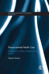 Person-centred Health Care : Balancing the Welfare of Clinicians and Patients (Routledge Advances in the Medical Humanities)