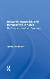 Research, Realpolitik, and Development in Korea : The State and the Green Revolution