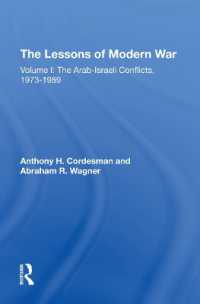 The Lessons of Modern War : Volume I: The Arabisraeli Conflicts, 19731989