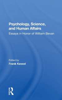 Psychology, Science, and Human Affairs : Essays in Honor of William Bevan