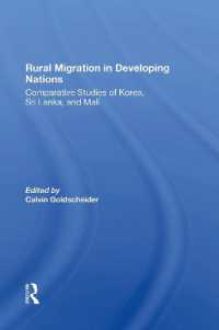 Rural Migration in Developing Nations : Comparative Studies of Korea, Sri Lanka, and Mali