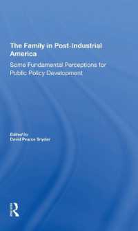 The Family in Postindustrial America : Some Fundamental Perceptions for Public Policy Development