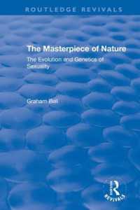 The Masterpiece of Nature : The Evolution and Genetics of Sexuality (Routledge Revivals)