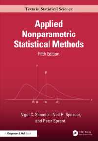 Applied Nonparametric Statistical Methods (Chapman & Hall/crc Texts in Statistical Science) （5TH）