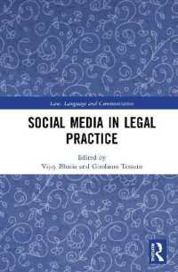 法実務におけるソーシャルメディア<br>Social Media in Legal Practice (Law, Language and Communication)