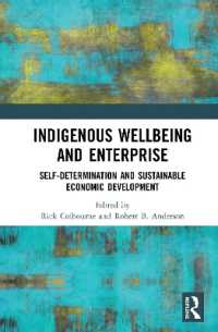 先住民の安寧と企業活動：民族自決と持続可能な経済開発<br>Indigenous Wellbeing and Enterprise : Self-Determination and Sustainable Economic Development