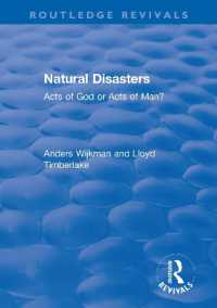 Natural Disasters : Acts of God or Acts of Man? (Routledge Revivals)