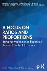 A Focus on Ratios and Proportions : Bringing Mathematics Education Research to the Classroom (Studies in Mathematical Thinking and Learning Series)