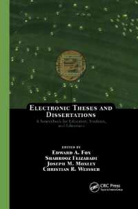 Electronic Theses and Dissertations : A Sourcebook for Educators: Students, and Librarians