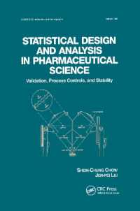 Statistical Design and Analysis in Pharmaceutical Science : Validation, Process Controls, and Stability