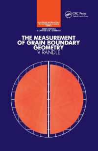 The Measurement of Grain Boundary Geometry (Series in Microscopy in Materials Science)