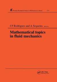 Mathematical Topics in Fluid Mechanics (Chapman & Hall/crc Research Notes in Mathematics Series)