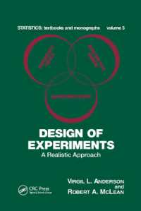 Design of Experiments : A Realistic Approach (Statistics: a Series of Textbooks and Monographs)