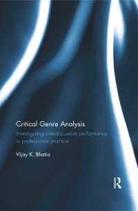 Critical Genre Analysis : Investigating interdiscursive performance in professional practice