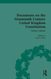 Documents on the Nineteenth Century United Kingdom Constitution : Volume I: Reform