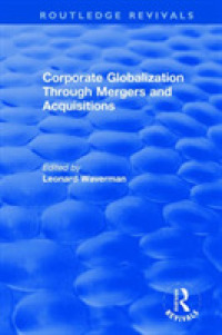 Corporate Globalization through Mergers and Acquisitions (Routledge Revivals: the Investment Canada Research)