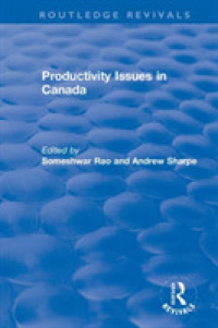 Productivity Issues in Canada (Routledge Revivals: the Investment Canada Research)