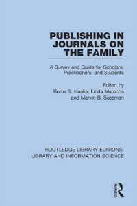 Publishing in Journals on the Family : Essays on Publishing (Routledge Library Editions: Library and Information Science)