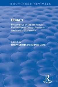 EDRA 1 : Proceedings of the 1st Annual Environmental Design Research Association Conference (Routledge Revivals)