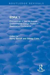 EDRA 1 : Proceedings of the 1st Annual Environmental Design Research Association Conference (Routledge Revivals)
