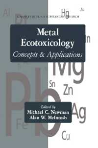 Metal Ecotoxicology Concepts and Applications (Advances in Trace Substances Research)