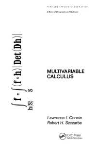 Multivariable Calculus (Chapman & Hall/crc Pure and Applied Mathematics)