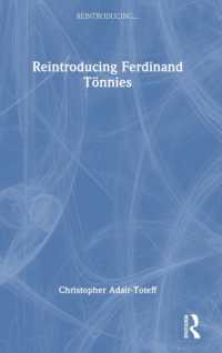フェルディナント・テンニース再入門<br>Reintroducing Ferdinand Tönnies (Reintroducing...)