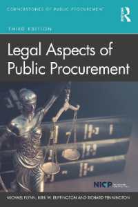 公共調達の法的側面（第３版）<br>Legal Aspects of Public Procurement (Cornerstones of Public Procurement) （3RD）