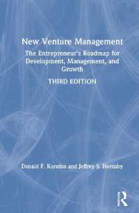新規事業の管理：起業家向けロードマップ（第３版）<br>New Venture Management : The Entrepreneur's Roadmap for Development, Management, and Growth （3RD）