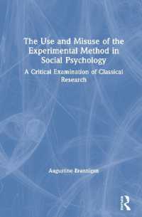 社会心理学における実験的手法の利用と誤用<br>The Use and Misuse of the Experimental Method in Social Psychology : A Critical Examination of Classical Research