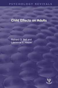 Child Effects on Adults (Psychology Revivals)