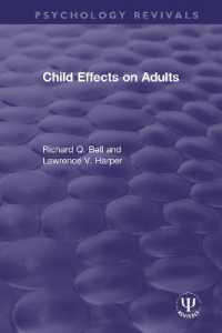 Child Effects on Adults (Psychology Revivals)