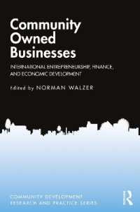 Community Owned Businesses : International Entrepreneurship, Finance, and Economic Development (Community Development Research and Practice Series)