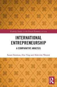 International Entrepreneurship : A Comparative Analysis (Routledge Studies in the Growth Economies of Asia)