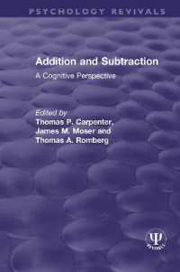 Addition and Subtraction : A Cognitive Perspective (Psychology Revivals)