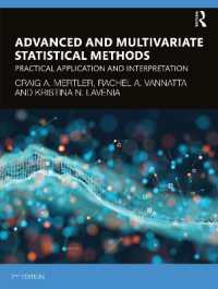 Advanced and Multivariate Statistical Methods : Practical Application and Interpretation