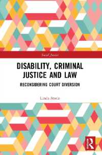Disability, Criminal Justice and Law : Reconsidering Court Diversion (Social Justice)