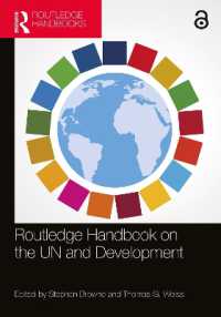 ラウトレッジ版　国連と開発ハンドブック<br>Routledge Handbook on the UN and Development