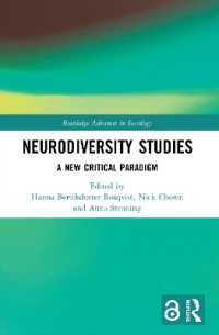 Neurodiversity Studies : A New Critical Paradigm (Routledge Advances in Sociology)