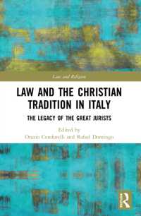 Law and the Christian Tradition in Italy : The Legacy of the Great Jurists (Law and Religion)