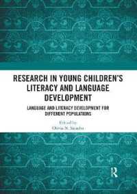 Research in Young Children's Literacy and Language Development : Language and literacy development for different populations
