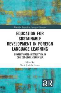 Education for Sustainable Development in Foreign Language Learning : Content-Based Instruction in College-Level Curricula (Routledge Research in Language Education)