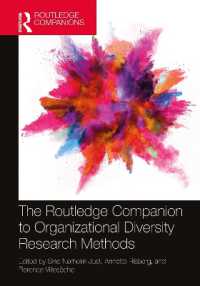 ラウトレッジ版　組織的多様性の調査法必携<br>The Routledge Companion to Organizational Diversity Research Methods (Routledge Companions in Business, Management and Marketing)