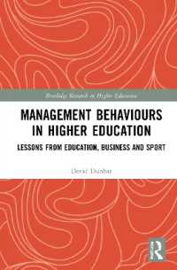 Management Behaviours in Higher Education : Lessons from Education, Business and Sport (Routledge Research in Higher Education)