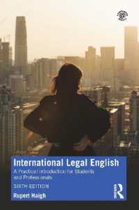 法曹英語：実践的入門（第６版）<br>International Legal English : A Practical Introduction for Students and Professionals （6TH）